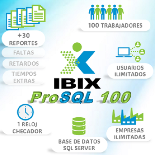 Control de Asistencia IBIX ProSQL 100