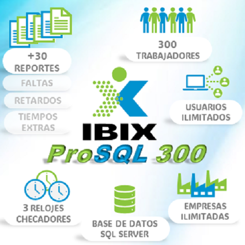Control de Asistencia IBIX ProSQL 300