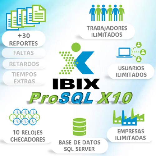 Control de Asistencia IBIX ProSQL X10