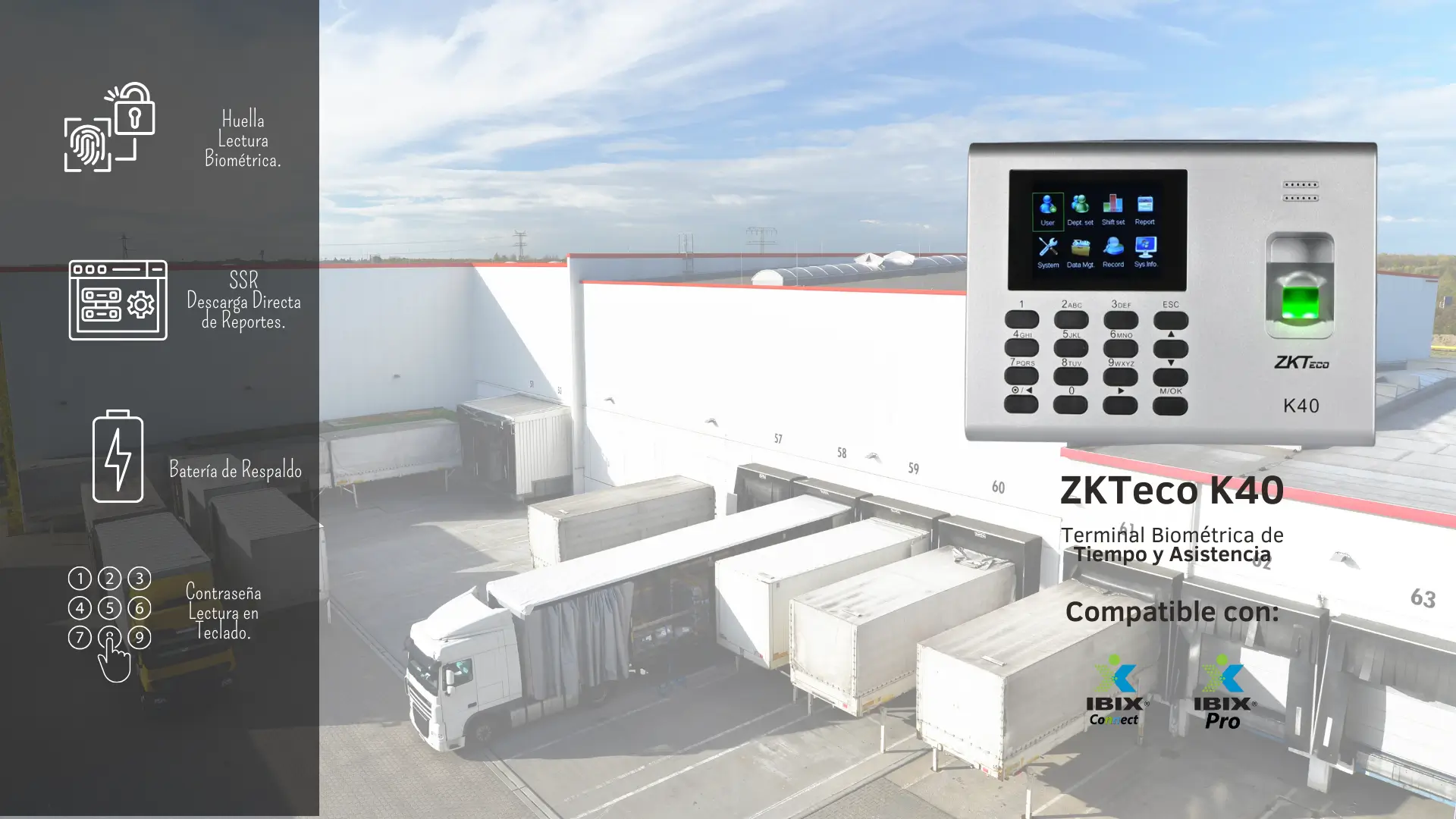 Reloj Checador Biométrico ZKTeco para PYMES y oficinas